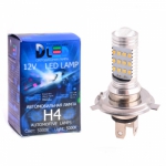   Светодиодная автолампа H4 - 24 SMD 2323 + Линза CREE (2шт.)